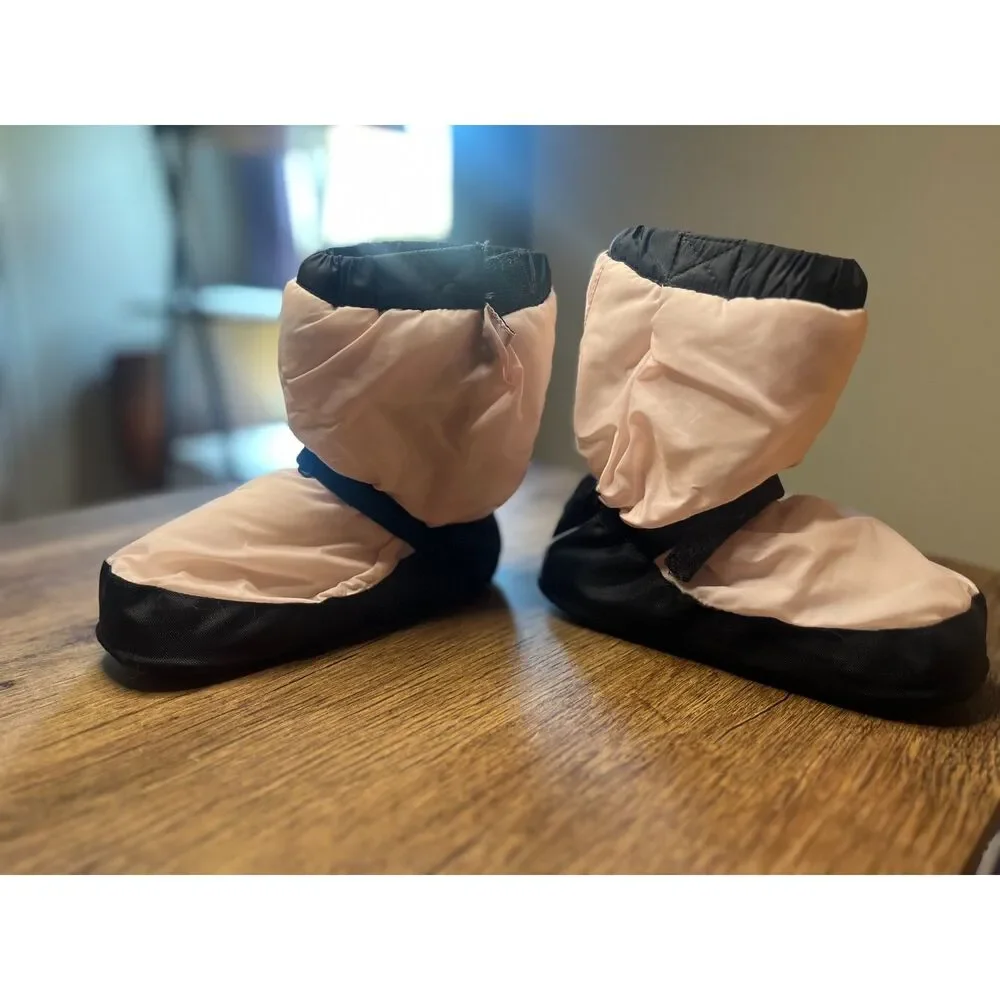 Bloch Linna & Max Warm Up Booties Dance Ballet Black Pink Size M